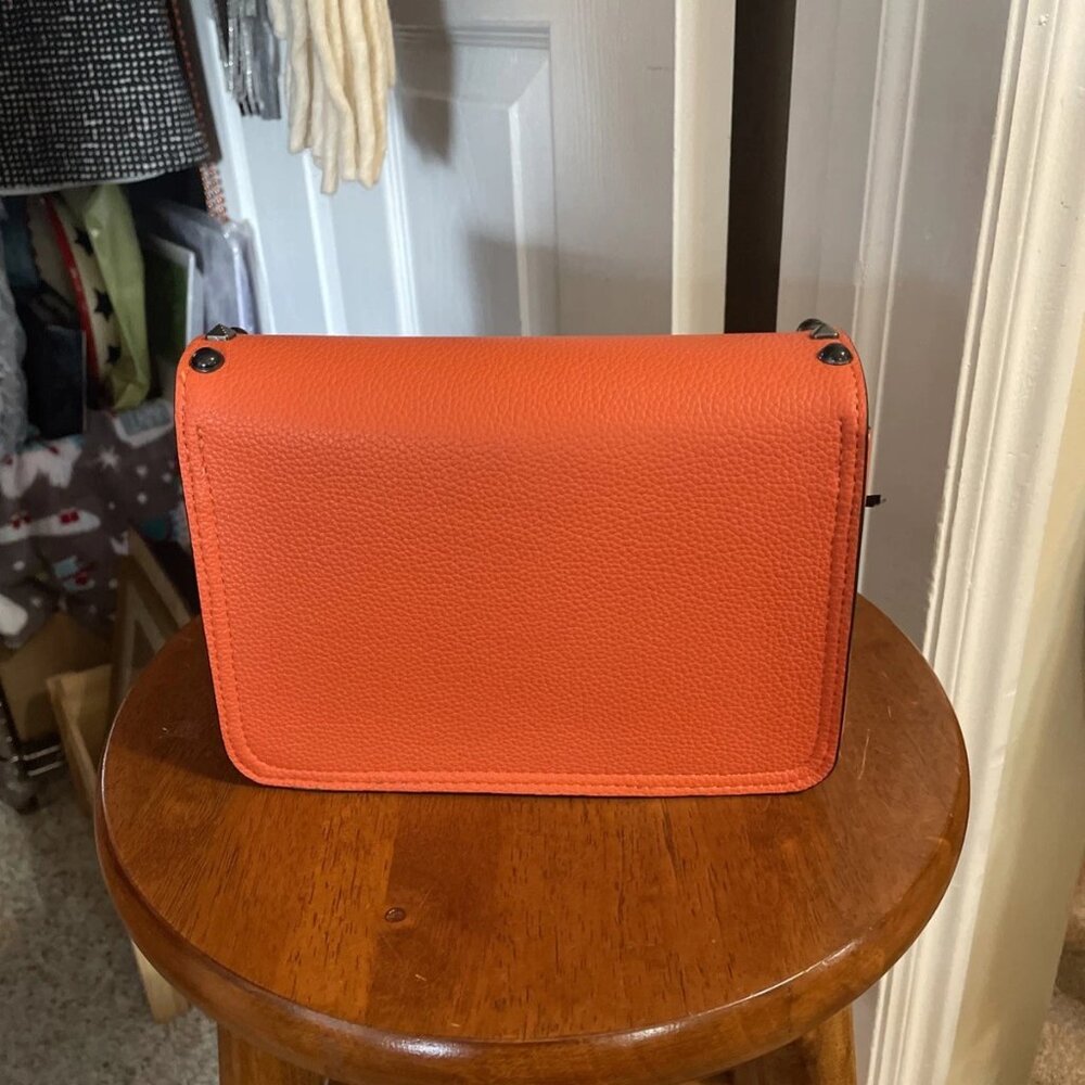 Mersi Ruby Studded Crossbody With 2 Straps - Orange - NWT - Picture 8 of 12